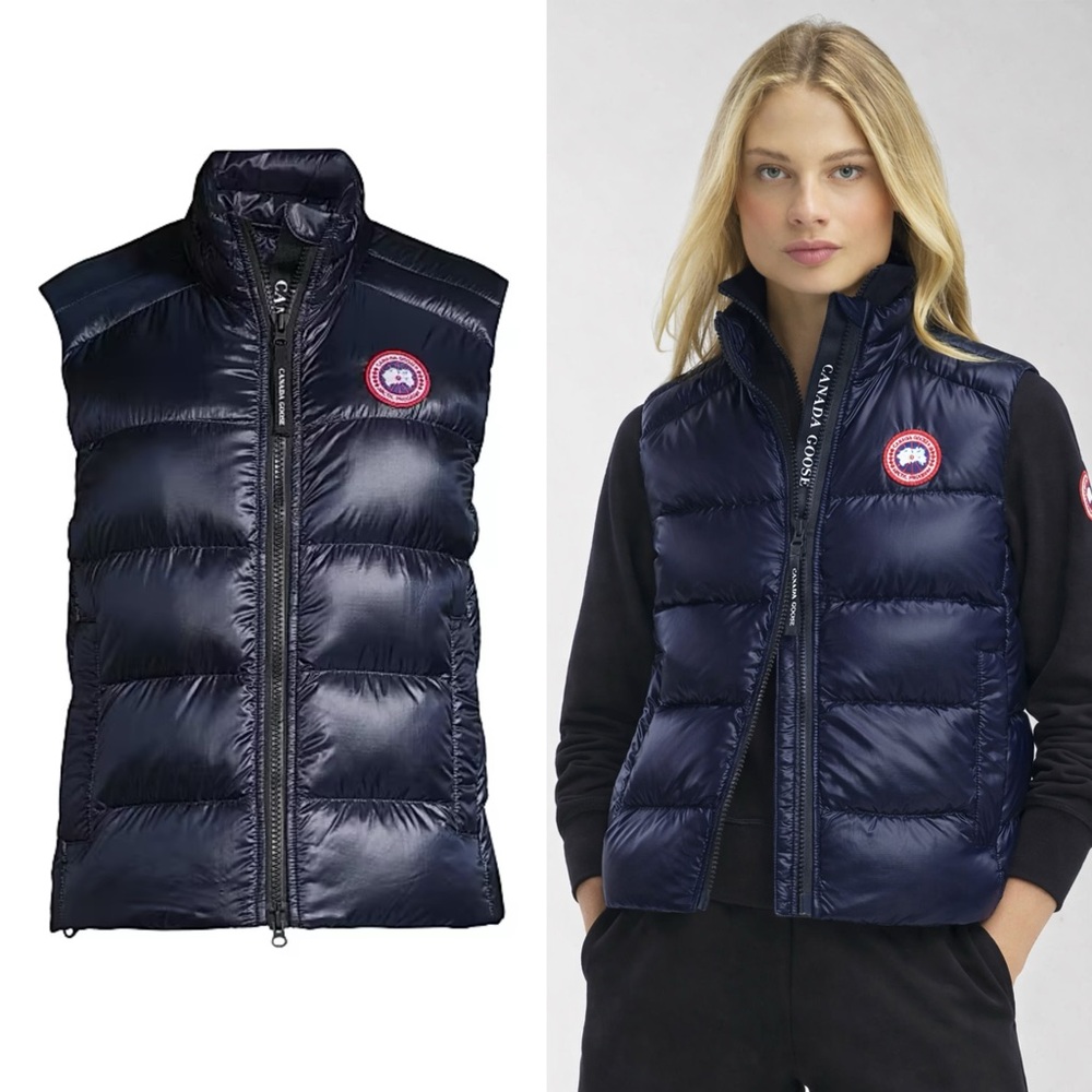 💯 Authentic Canada Goose cypress down vest size small new with tag in navy